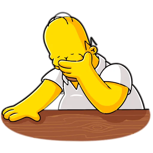 🤦‍♂️ Эмодзи «Homer Simpson» для Telegram