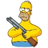 🔫 Эмодзи «Homer Simpson» для Telegram