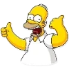 👍 Эмодзи «Homer Simpson» для Telegram