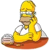 😥 Эмодзи «Homer Simpson» для Telegram