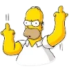 🖕 Эмодзи «Homer Simpson» для Telegram