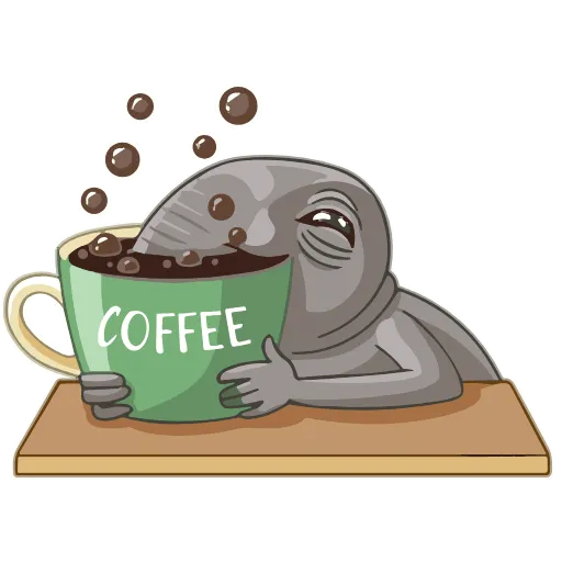 ☕️ Эмодзи «Ждуны» для Telegram