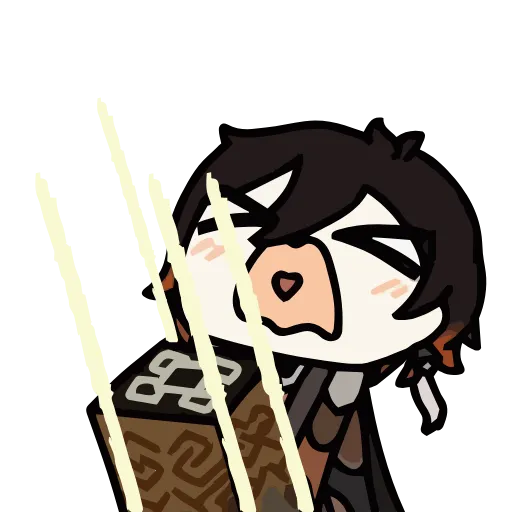 😍 Эмодзи «Genshin Impact chibi» для Telegram