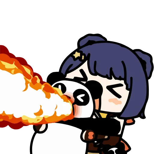 🐼 Эмодзи «Genshin Impact chibi» для Telegram