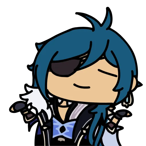 👐 Эмодзи «Genshin Impact chibi» для Telegram