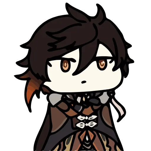 🤨 Эмодзи «Genshin Impact chibi» для Telegram