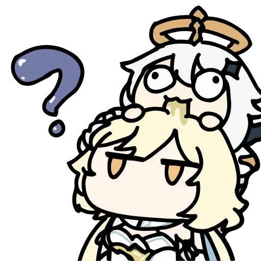 ❓ Эмодзи «Genshin Impact chibi» для Telegram