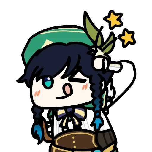 😅 Эмодзи «Genshin Impact chibi» для Telegram