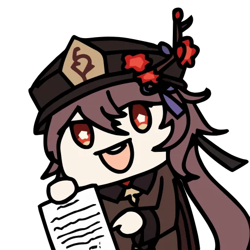 📝 Эмодзи «Genshin Impact chibi» для Telegram