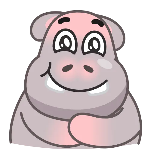 😘 Эмодзи «Hopper Hippo» для Telegram