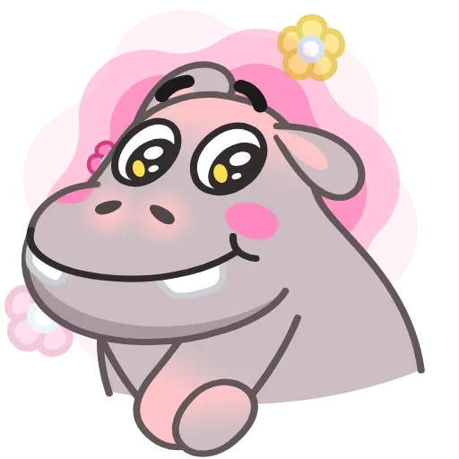 ☺️ Эмодзи «Hopper Hippo» для Telegram