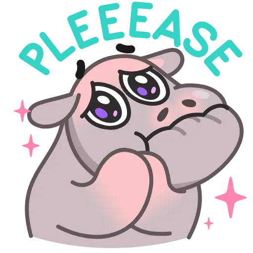 🥺 Эмодзи «Hopper Hippo» для Telegram