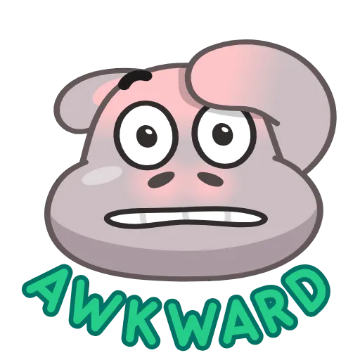 😳 Эмодзи «Hopper Hippo» для Telegram