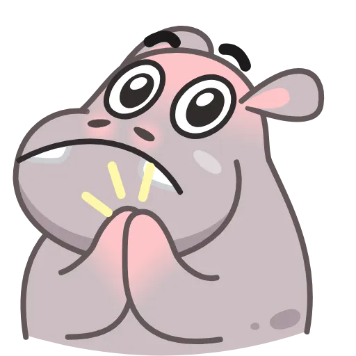 👏 Эмодзи «Hopper Hippo» для Telegram