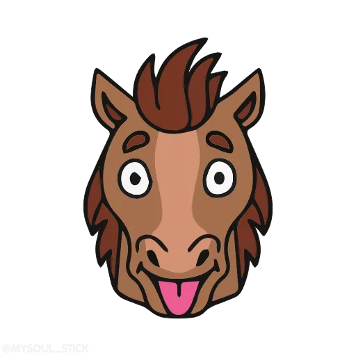 😛 Стикер «Horses» для Telegram