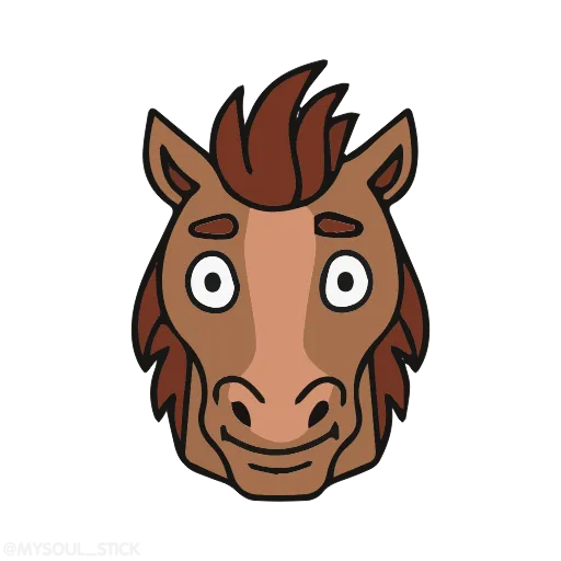 😐 Стикер «Horses» для Telegram