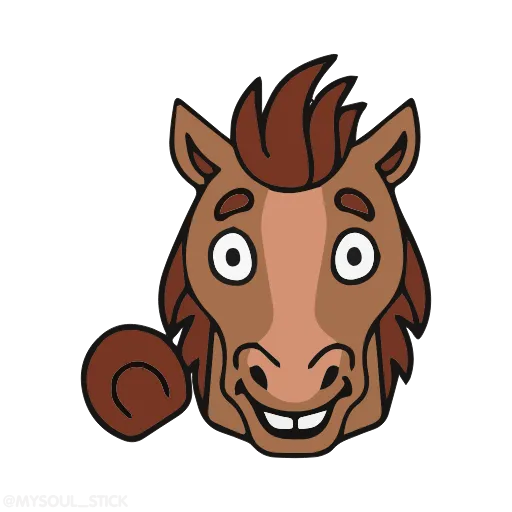 👋 Стикер «Horses» для Telegram