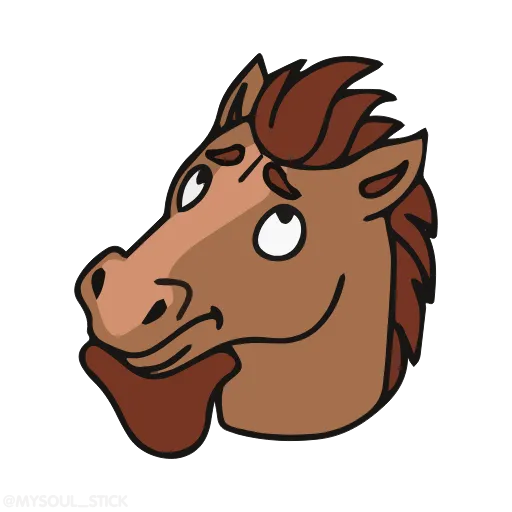 🤔 Стикер «Horses» для Telegram