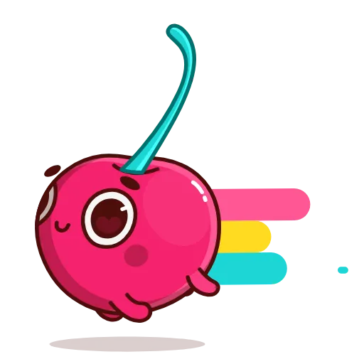 🏃‍♂️ Стикер «Hot Cherry Emoji» для Telegram