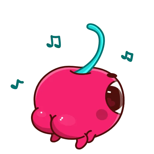 🍑 Стикер «Hot Cherry Emoji» для Telegram