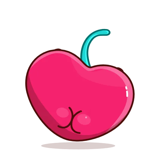 ❤️ Стикер «Hot Cherry Emoji» для Telegram