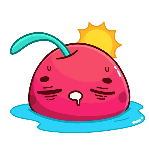 🥵 Стикер «Hot Cherry Emoji» для Telegram