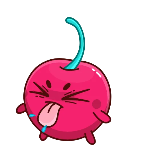 😝 Стикер «Hot Cherry Emoji» для Telegram