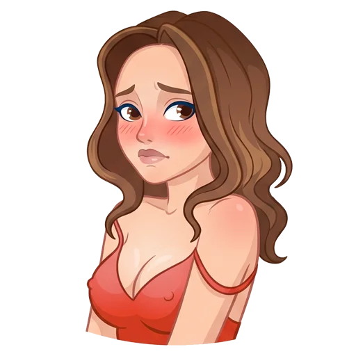🥺 Стикер «Hottie in Red» для Telegram