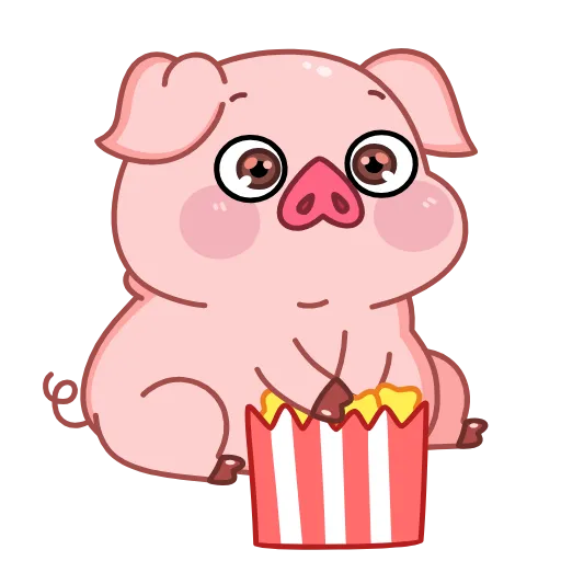 🍿 Эмодзи «❤ Анимированный набор эмоджи с Хрюней» для Telegram