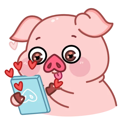🥰 Эмодзи «❤ Анимированный набор эмоджи с Хрюней» для Telegram