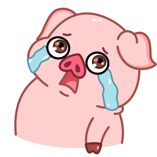 😭 Эмодзи «❤ Анимированный набор эмоджи с Хрюней» для Telegram