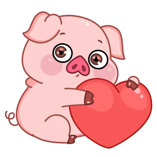Эмодзи ❤ Анимированный набор эмоджи с Хрюней для Telegram — скачать