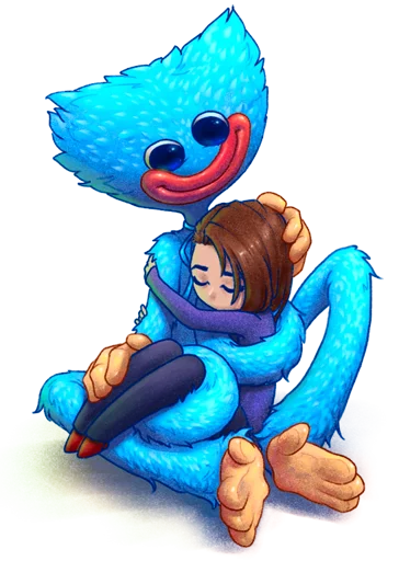 👩‍❤️‍👨 Стикер «Huggy Wuggy» для Telegram