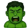 😲 Эмодзи «🫶 Набор эмоджи с эмоциями Халка» для Telegram