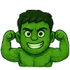💪 Эмодзи «🫶 Набор эмоджи с эмоциями Халка» для Telegram