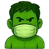 😷 Эмодзи «🫶 Набор эмоджи с эмоциями Халка» для Telegram