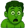 😲 Эмодзи «🫶 Набор эмоджи с эмоциями Халка» для Telegram
