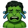 😭 Эмодзи «🫶 Набор эмоджи с эмоциями Халка» для Telegram