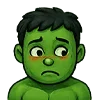 ☺️ Эмодзи «🫶 Набор эмоджи с эмоциями Халка» для Telegram