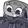 🦈 Эмодзи «Dandy's world - монохромные» для Telegram