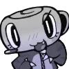 🦈 Эмодзи «Dandy's world - монохромные» для Telegram