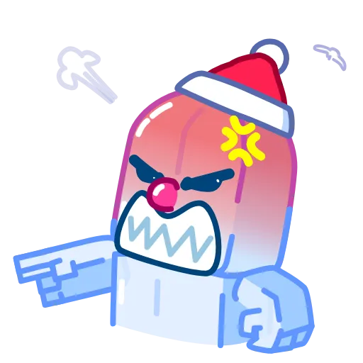 😡 Эмодзи «Ice Man» для Telegram