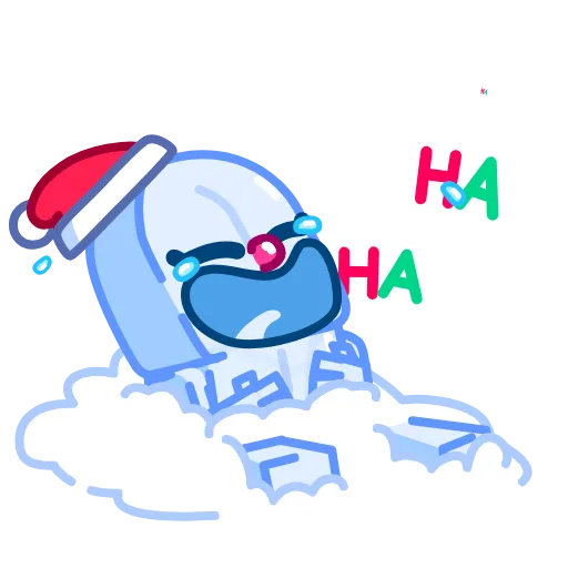 😂 Эмодзи «Ice Man» для Telegram