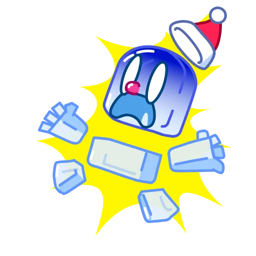 😨 Эмодзи «Ice Man» для Telegram