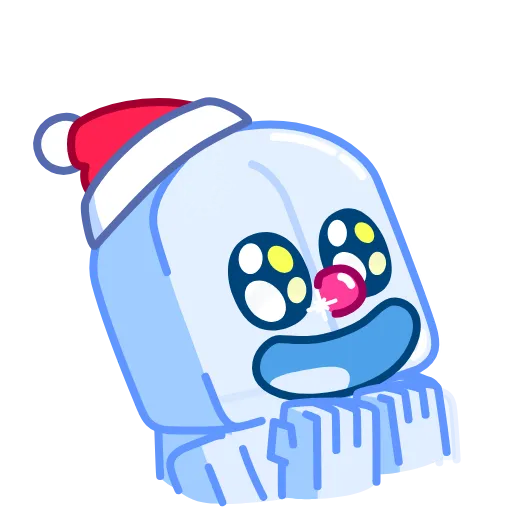 🌨 Эмодзи «Ice Man» для Telegram