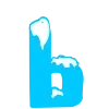 🖊 Эмодзи «ICE - красивый зимний шрифт со снежком» для Telegram