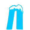 🖊 Эмодзи «ICE - красивый зимний шрифт со снежком» для Telegram