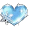 💙 Эмодзи «ICE - красивый зимний шрифт со снежком» для Telegram