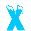 🖊 Эмодзи «ICE - красивый зимний шрифт со снежком» для Telegram