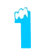 1⃣ Эмодзи «ICE - красивый зимний шрифт со снежком» для Telegram
